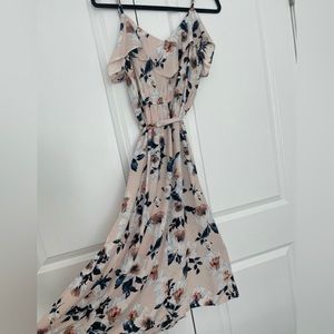 Gypsies and moon dust pink floral dress